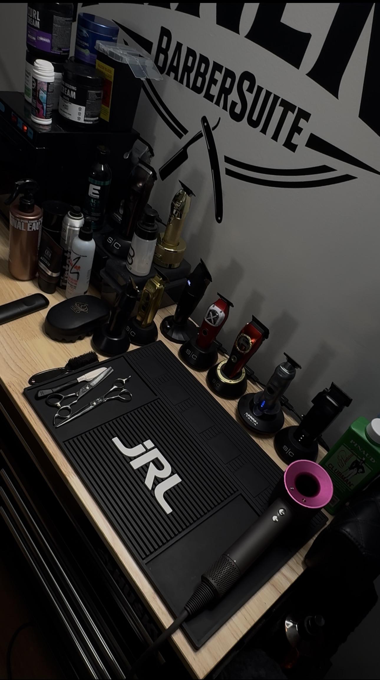 Alex Rivera's barber workstation at Eminence Barbersuite, North Plainfield NJ